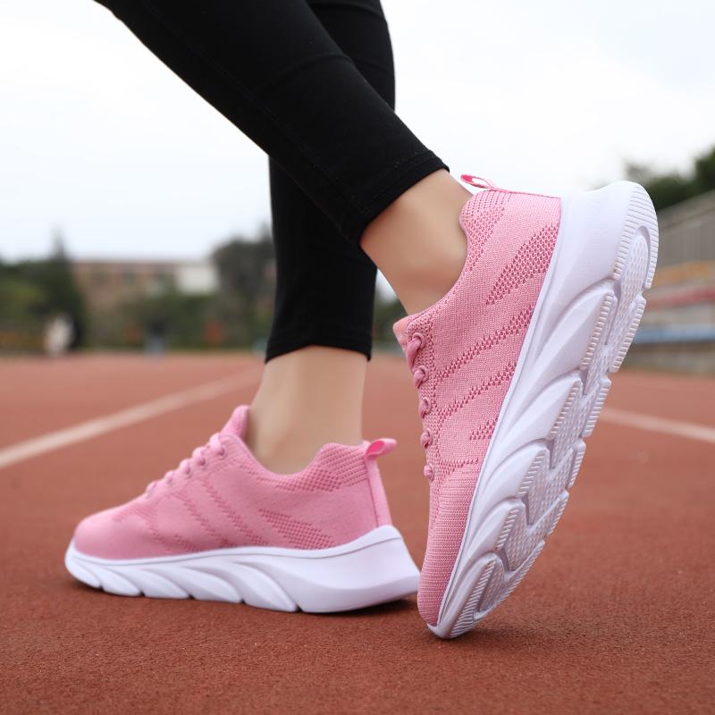 Fashion Women Running Shoes 2024 Summer Sneakers Shoes Outdoor Breathable Walking Mesh Platform Lightweight Sports Sneakers Women