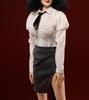 Figure with TBLeague Body JOA Sexy Beautiful Woman Office Lady Secretary Long Sleeve Slit Skirt and Underwear Pants Set and Head Not [TOYBARJAPAN] 1/6