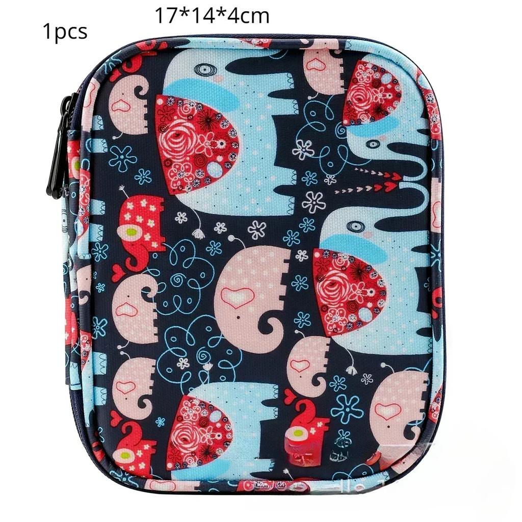 Scissors Sewing Organizer Knitting Bag Storage Boxs Oxford Crochet Bag Zipper Accessories Ruler Knit Arts Crafts Homes Garden