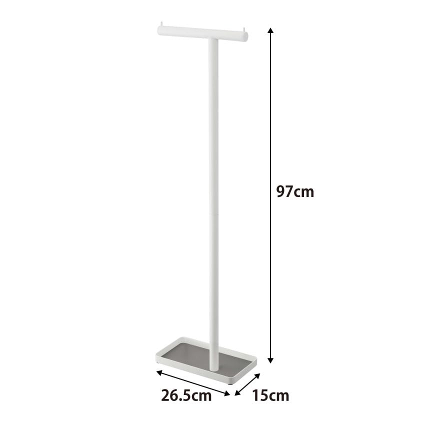 Yamazaki Jitsugyo 4896 Hanging Umbrella White Approx. W26.5XD15XH97cm Smart Umbrella Stand Smooth Insertion and Removal Easy To Dry