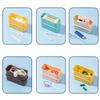 Portable Mini Cotton Swab Box Travel Dental Floss Holder Case Dust-Proof Wear-Resistant Organizer Earphone Cable Storage Box