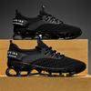 Large Size Blade Fly-woven Mesh Shoes Men's Breathable Casual Sports Shoes Lightweight Soft-soled Shock-absorbing Running Shoes