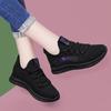 Summer Versatile Casual Women's Shoes Running Sports Shoes Soft Sole All Black Work Black Dance