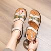 Fashion Women Sandals Summer Women Shoes Beach Sandals Ladies Comfortable Non-slip Soft Bottom Elderly Beach Casual Shoes Mother Sandals