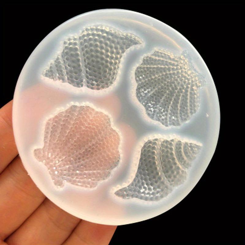 Multi-faceted Shell Conch Mirror Epoxy Silicone Abrasive Simulation Shell Crafts Decoration Mold Chocolate Cake Baking Tool