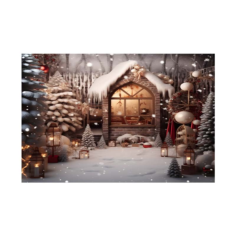 Indoor Window Snowflake Decoration Stage Theme Background Cloth Background Wall Decoration Photo Cloth