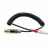 HangTon Timecode Coiled Cable To BNC for Ambient Nano Lockit Sound Devices Audio Sony Canon C300 C500 URSA Mini Zoom F8 5-Pin Recorder, F55, Amira,