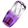 Tonra Crystal Shift Knob Shift Knob Universal Adapter M8 M10 M12 45x100mm 190g MT AT Car Twist Transparent X Purple