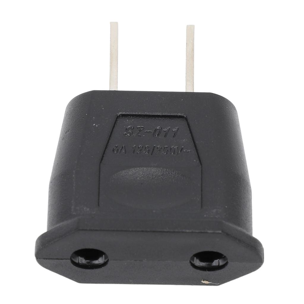 10PCS To Adapter 2 Prong Flat Plug To Round Outlet Converter for Home Travel Office Use 125‑