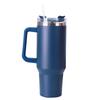 40oz Straw Insulated Tumbler with Handle Portable Water Cup Stainless Steel Vacuum Thermal Insulated Mug for Cold Hot Beverages