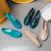 Low-top Rain Shoes Water Shoes Rain Boots Rubber Shoes Women's Kitchen Non-slip Work Waterproof Shallow Mouth Adult Flat Bottom Short Overshoes Summer