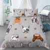 Cartoon Dog Duvet Cover Set Funny Pug Print King Size Bedding Set For Kids Boys Girls Animal Theme 2/3pcs Twin Comforter Cover