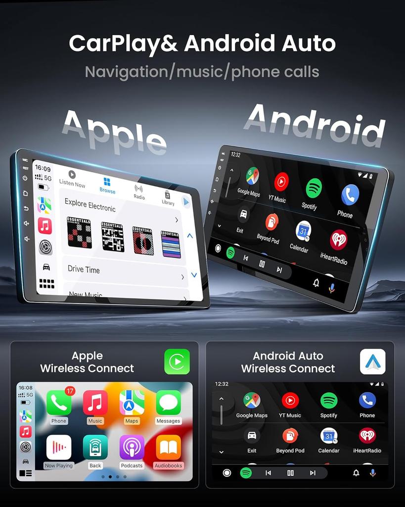 Android 14 Car Radio For Toyota Highlander 2007 - 2015 Player Multimedia GPS Navigation Stereo CarPlay Auto Video Head Unit DVD