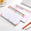 Notebook English Weekly Planner Notepad with Goal Setting Daily Schedule Notebook for School Office Home