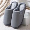 Women's Men's Casual Thick Soft Bottom Home Slippers Household Plush Slippers Anti-slip Thermal Slippers Indoor Winter Flats