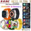 HK10 Ultra 3 AMOLED Smart Watch Men Women ChatGPT NFC Compass Photo Album Heart Rate Bluetooth Call Sport Smartwatch Upgraded