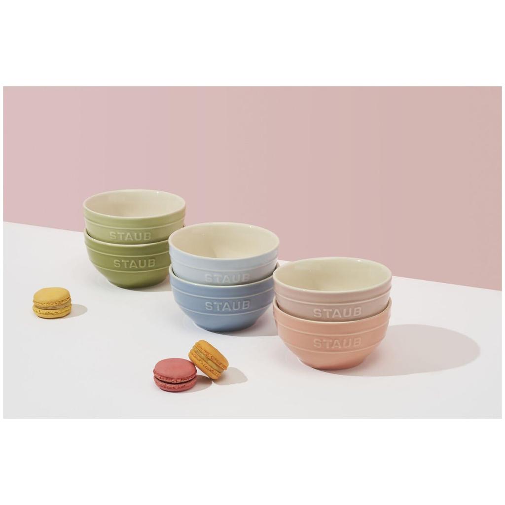 STAUB Bowl 12cm Set Macaron Gift Soup Bowl Bowl Ceramic Sold In "Ceramic 6-Piece Color" Heat-Resistant Microwave-Safe [Officially Japan] Z1021-365