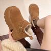 Popular Versatile Non-slip Platform Boots Commuter Warm Cotton Shoes Internet Celebrity Short Snow Boots 2025 Winter New