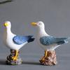 Waterproof Resin Seagull Figurine Handmade Seagull Model Ornament Seabird Ornament  Children's Room