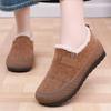 Women's Fleece-Lined Slip-On Short Boots for Middle-Aged and Elderly - Warm, Cold-Proof, Versatile Snow Cotton Footwear