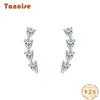 Tancise 925 Sterling Silver Zircon Earrings Drop Earrings For Women Wedding Party Gifts