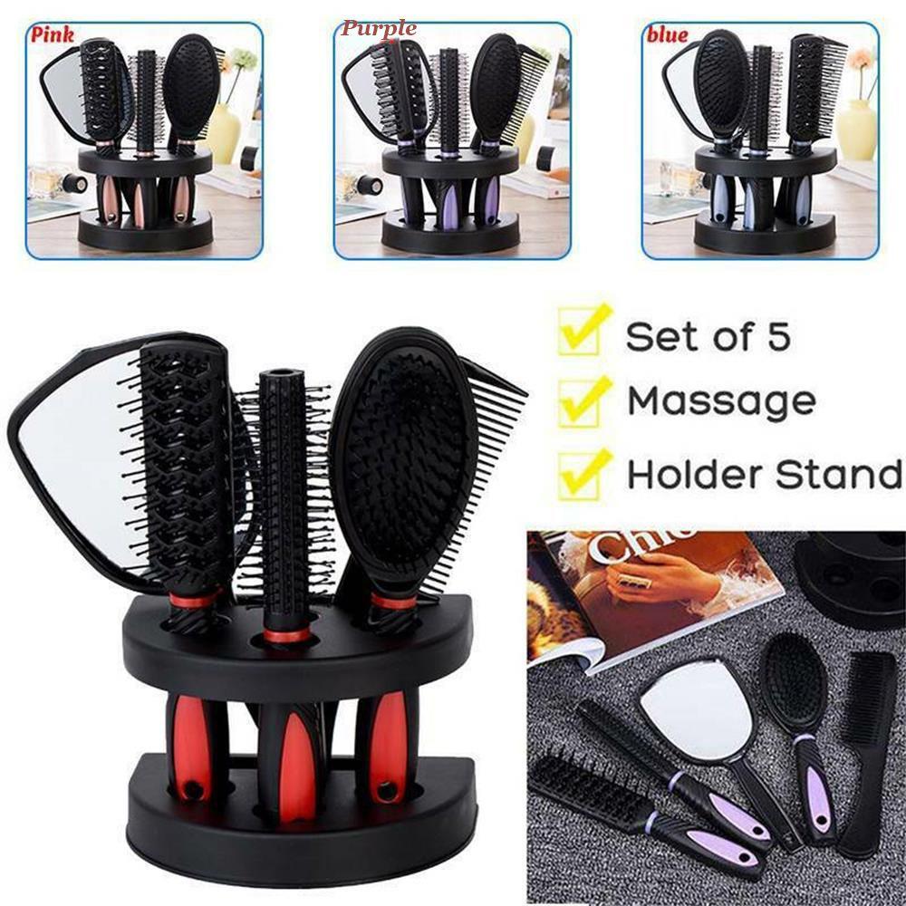 Tools Grooming Styling ABS Scalp Massager Hair Comb Brush Hair Comb Set Hair Washing Cleaning
