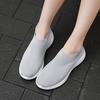 Fashion Women Flats Shoes 2024 New Spring Knitting Sock Sneakers Summer Women Loafers Slip On Mesh Walking Casual Shoes Plus Size 35-44