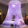 Bed Canopy Attractive Encrypted Mesh Breathable Hanging Net Canopy Girls Room Decor Round Lace Mosquito Net Play Tent Hanging Mosquito Net