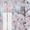 Amber Sakura  Chopsticks Antibacterial Anti-slip High Temperature Resistant  Reusable for Sushi Food ChopsticksTableware