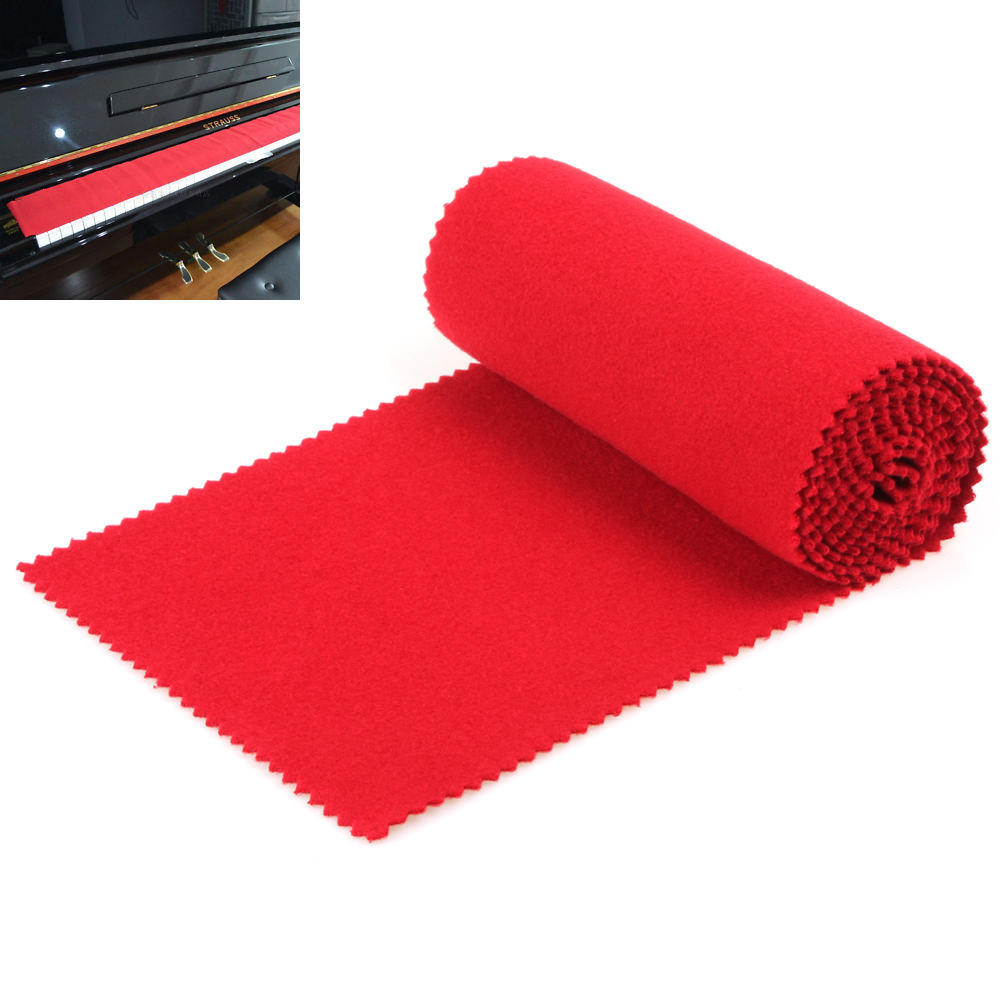 Red Soft Piano Key Cover Keyboard Protector Dust Cover