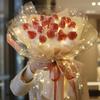 1PC Multipurpose Flower Wrapping Paper Cellophane LED Bouquet Packing With Led Light Waterproof ADM