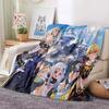 Adventure Game Genshin Impact 3D Printing Blanket Bed Flannel Blanket Bedding Soft and Comfortable Throw Blanket