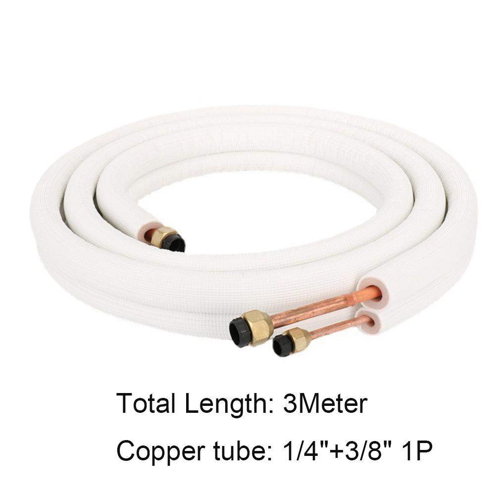 3 Meters Refrigerant Tube 1/4+3/8 1/4+1/2 Refrigeration System Copper Pipe Pipe Fittings