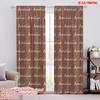 2pcs,2D Plane Printing Curtain Popular Amelia Pattern Versatile Durable Polyester (without Rod) Art Deco Festive for Room,