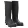 VidaXL Black Rain Boots Size 38-46 PVC