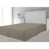 Box Spring Cover - Taupe - 160 X 200 Cm - 100% Polyester - Plain - Non-single Use