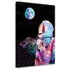 Canvas Print Astronaut and View of the Planet