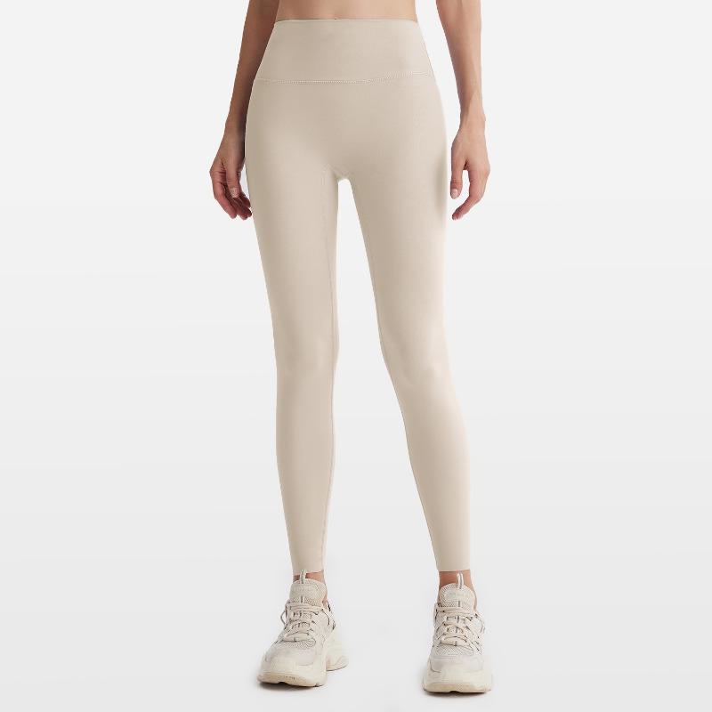 Autumn and Winter Nude Yoga Pants Women's High Waist Peach Hip Lift Sports Fitness Pants Quick-drying Tight Trousers