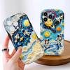 Cartoon Pattern Cream Texture Casing Wavy Edge Soft Silicone Cover Phone Case for IPhone Samsung Huawei Honor Xiaomi Redmi Infinix Tecno