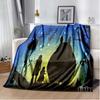 Throw Blanket Totoro Hayao Miyazaki Black Cat Throw Blanket Bedspread Sofa Soft Blanket  Adult/children Blanket Travel Camping