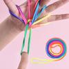 2Pcs Finger String Game Rainbow Color Thread Rope Diverse Gameplay Finger Flexibility Training Developmental Toy Interactive Cradle String Ropes