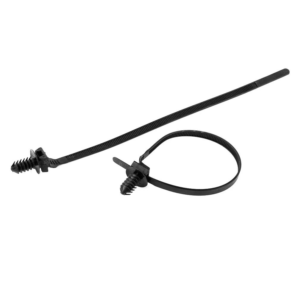 Tie Wire Bands Bundled Harness Line Fastener Zip Clip Black Nylon 100pcs/Set Stock 2018 Newest Latest Practical