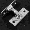 Door Hasp Latch Rustproof Corrosion Resistant Easy Assembly Mini Size 90-Degree Door