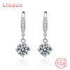 Lindon 925 Sterling Silver Moissanite Zircon Earrings Drop Earrings For Women Wedding Party Gifts