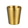 Hammered Texture Double-Wall Beer Cups Stainless Steel Milk Mugs Cold Water Drinks Cup  Drinkware