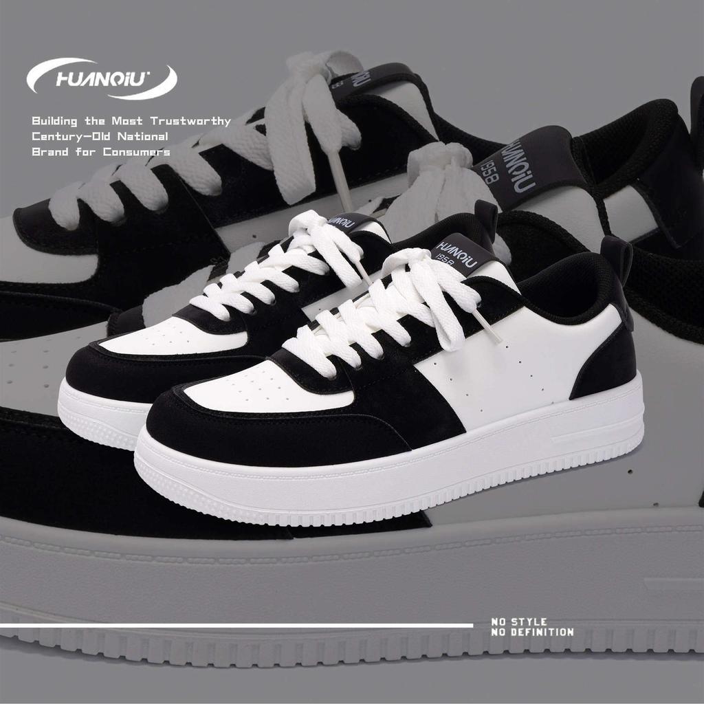 Global New Heightening Shoes ZHQ-HY731 Versatile Platform Casual Board Shoes Spring Black and White Classic White Shoes