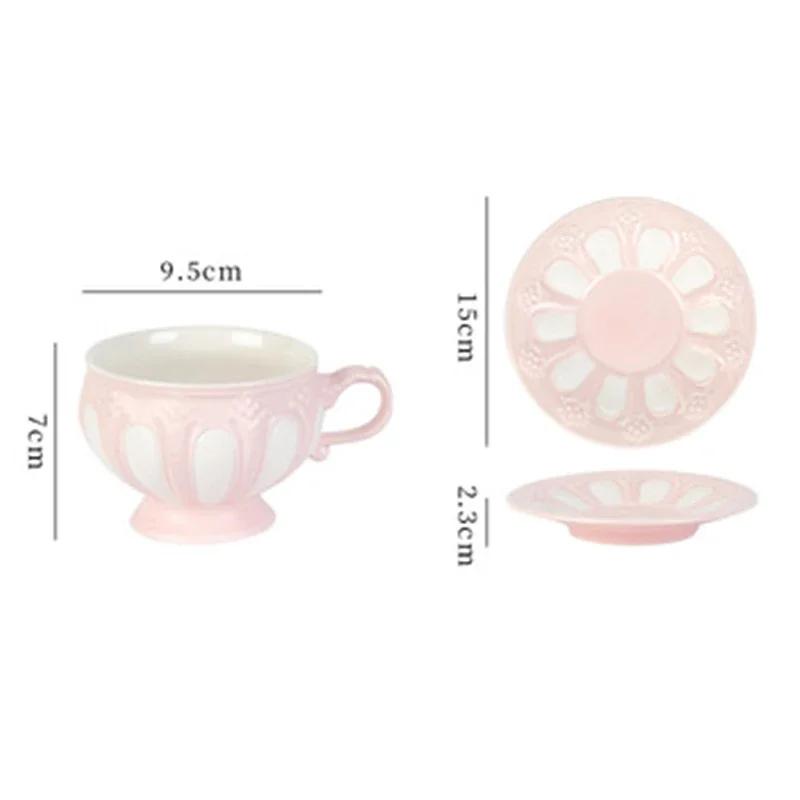 British Retro Court Tea Set Simple English Afternoon Tea Set Creative Ceramic Kettle Set Teapot Teacup Household Tableware Gift