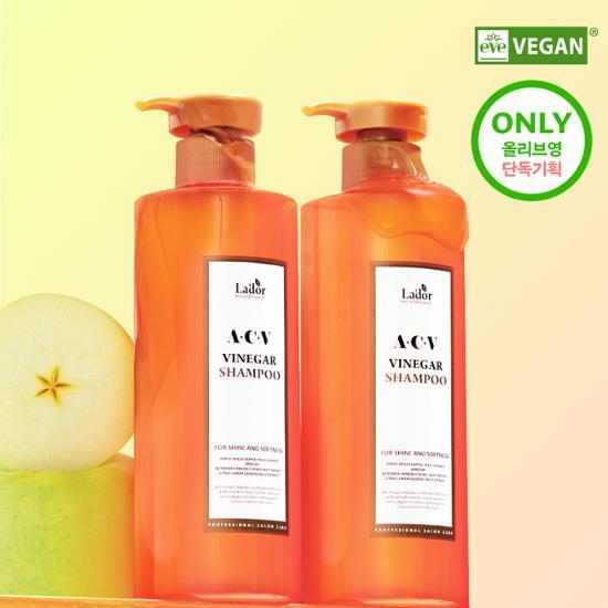 Lador Vegan Apple Cider Vinegar Shampoo Double Pack (430ml+430ml)