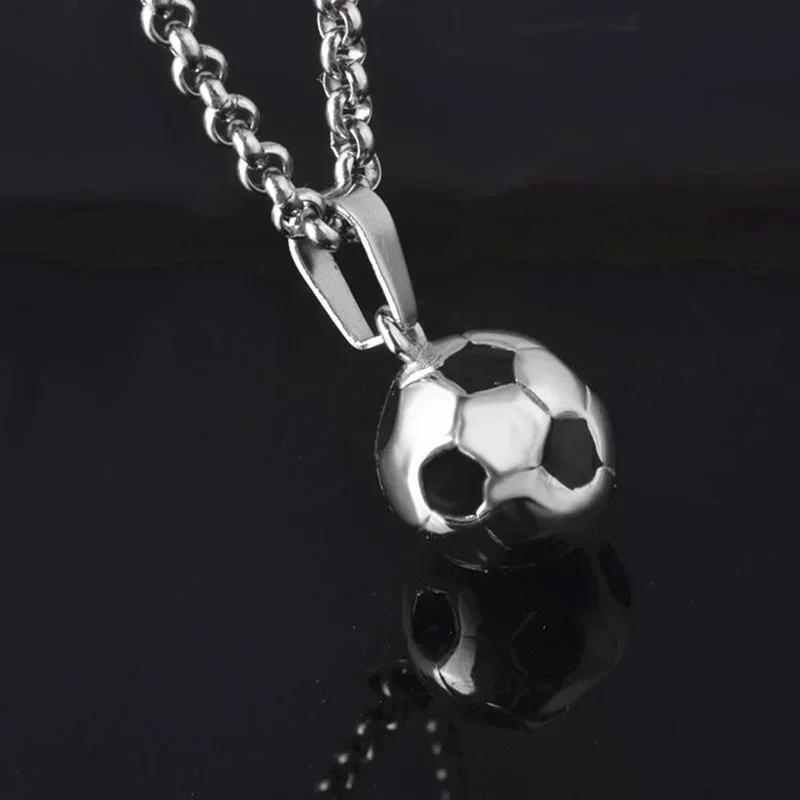 New Ideas Fashionable Gift Sports Product Football Necklace Personalized Cool Gift Accessory With Stainless Steel Chain