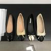 Fashion Women Leather Flat Shoes Fashionable Round Toe Casual Ballerina Bow Ballet Shoe Soft Moccasin with Beige Lolita Mary Janes Shoes
